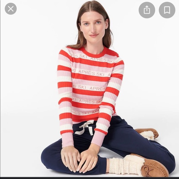 J. Crew | Sweaters | J Crew Apres Ski Ribbed Margot Sweater Merino Wool  Large | Poshmark